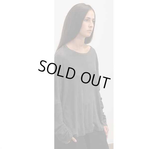 画像6: album di famiglia -LIMITED- ユニセックス ロングスリーブプルオーバー（ムラ染め）／MOUSE (6)