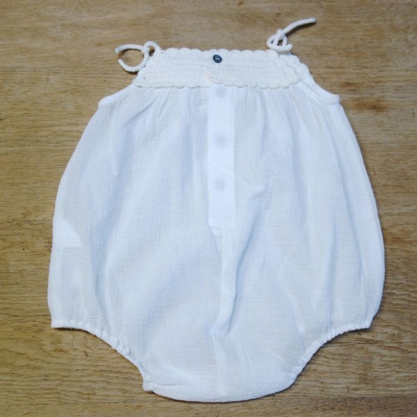 画像4: BONTON BEBE ロンパース／コンビネゾン／038 BLANC LAITAGE(12ヶ月) (4)