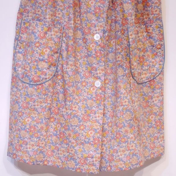 画像3: BONTON リバティ ワンピース NOYAU／805 IMP BLEU (4才のみ) (3)