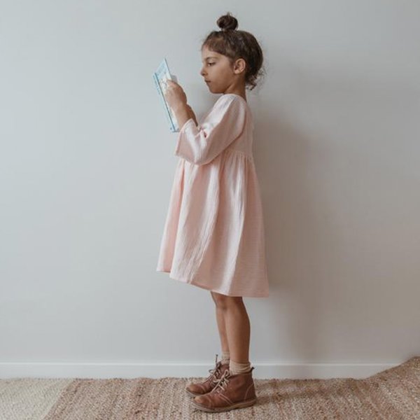 画像2: liili ワンピース LIILU-18SS／LIGHT PINK(1~2才/2~4才) (2)