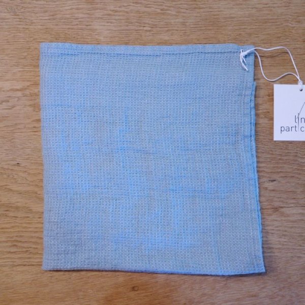 画像6: Linge Particuller リネン ワッフル・テーブルナプキン／SCANDINAVIAN BLUE (6)