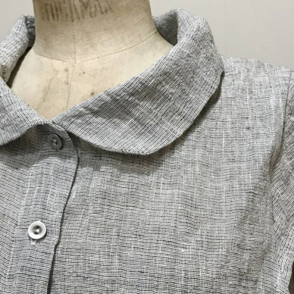 画像3: VDJ レディース UNIFORME キャップスリーブ丸襟ブラウス／LIN FORISSE(サイズ1のみ) (3)