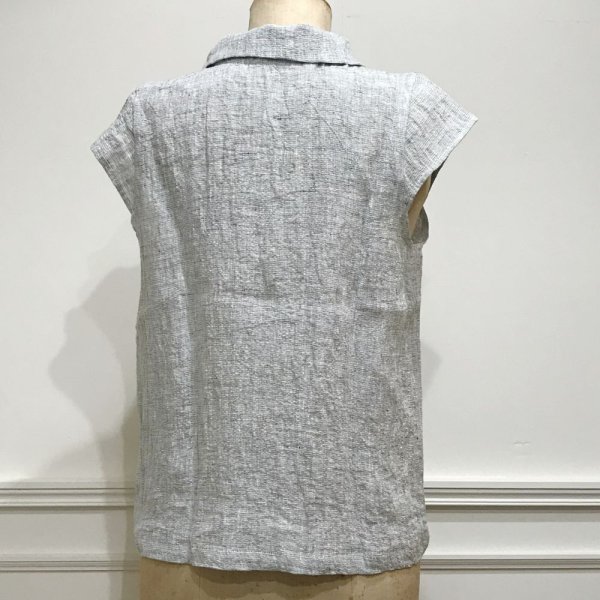 画像5: VDJ レディース UNIFORME キャップスリーブ丸襟ブラウス／LIN FORISSE(サイズ1のみ) (5)