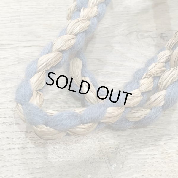 画像7: NORO 水玉模様のラフィアバッグ／NATURALL-GRAYSPOT (7)