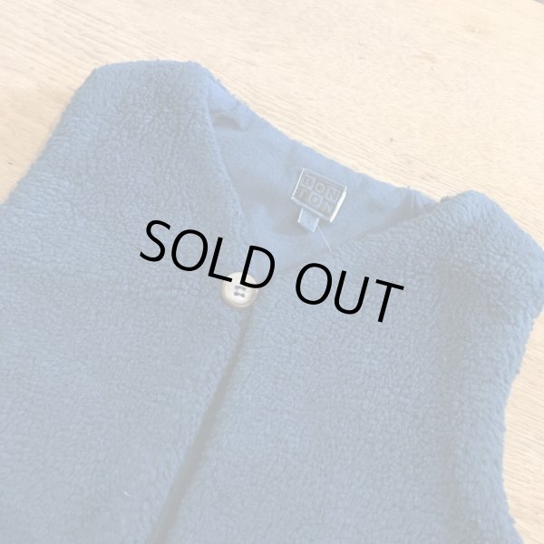 画像2: BONTON ボアベスト／167 BLEU PAON(T5のみ) (2)