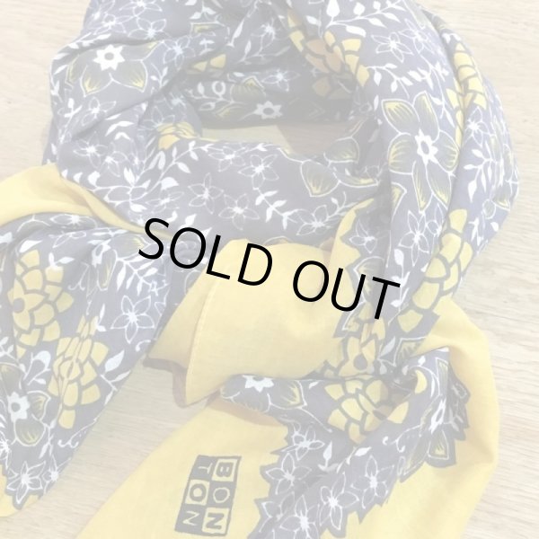 画像2: BONTON スカーフ（花柄）／954 JAUNE (2)