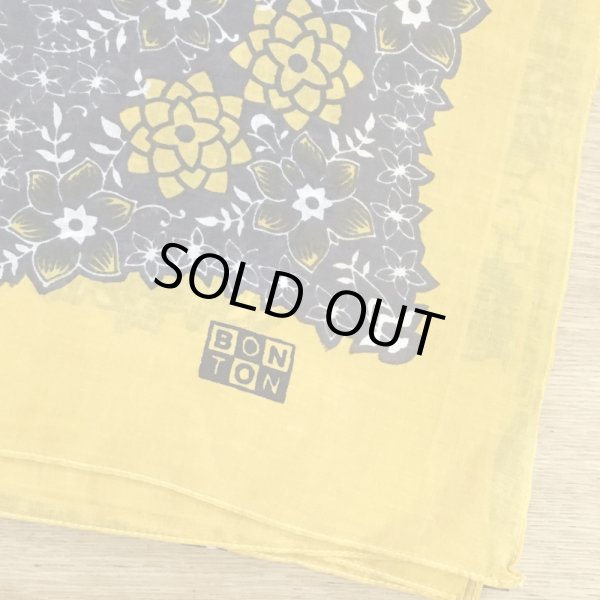 画像3: BONTON スカーフ（花柄）／954 JAUNE (3)