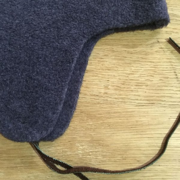 画像2: MAKIE フリース・ボンネット／NAVY (2)