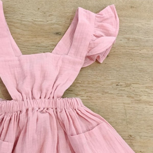 画像4: liili CLARA PINAFORE -18AW／ROSE　(1/2才のみ) (4)