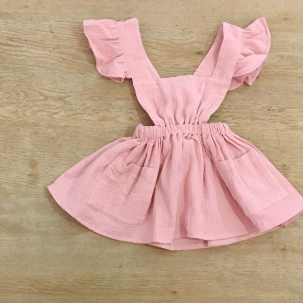 画像2: liili CLARA PINAFORE -18AW／ROSE　(1/2才のみ) (2)