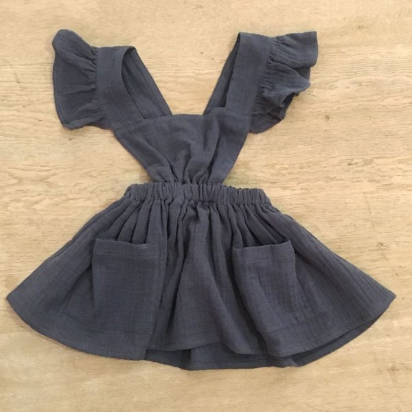 画像4: liili CLARA PINAFORE -18AW／GRAPHITE(1/2才のみ) (4)