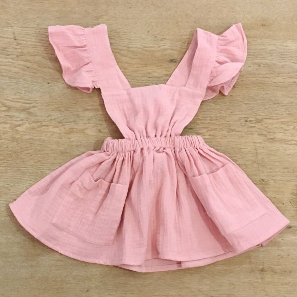 画像3: liili CLARA PINAFORE -18AW／ROSE　(1/2才のみ) (3)