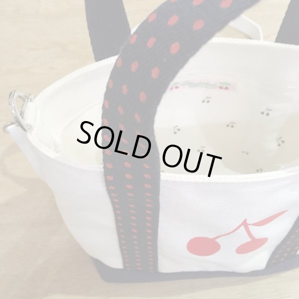 画像3: BONPOINT チェリーロゴのトートバッグ（SMALL）／103 (3)