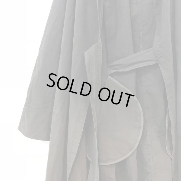 画像5: album di famiglia HOODED SUMMER COAT 4338／SLATE BLACK (5)