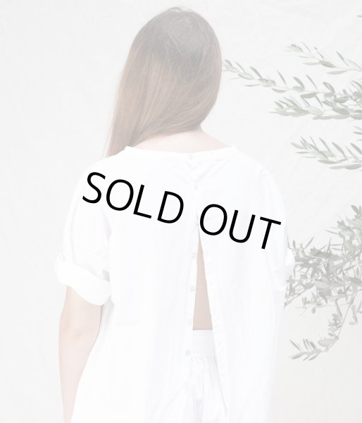 画像4: album di famiglia OPEN BACK T-SHIRT TSL 1735／WHITE (4)