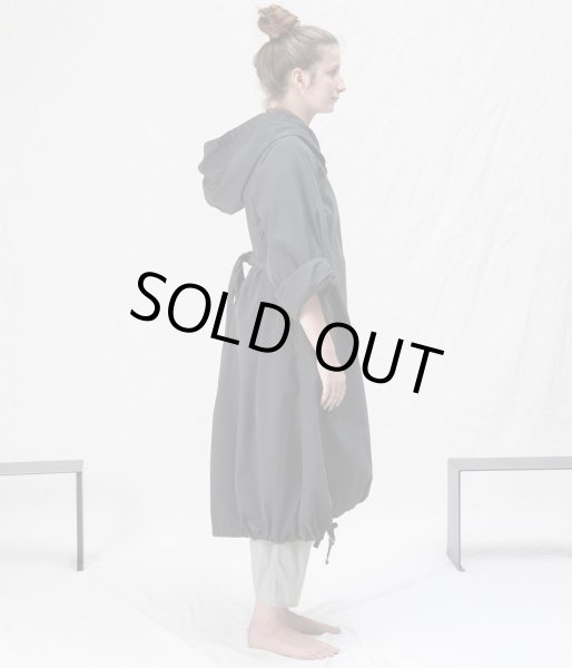 画像8: album di famiglia HOODED SUMMER COAT 4338／SLATE BLACK (8)