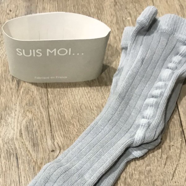 画像3: SUIS MOI... ２トーンタイツ／GREY-GREEN (3)