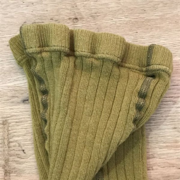 画像2: SUIS MOI... リブタイツ／MUSTARD (0才~12才) (2)