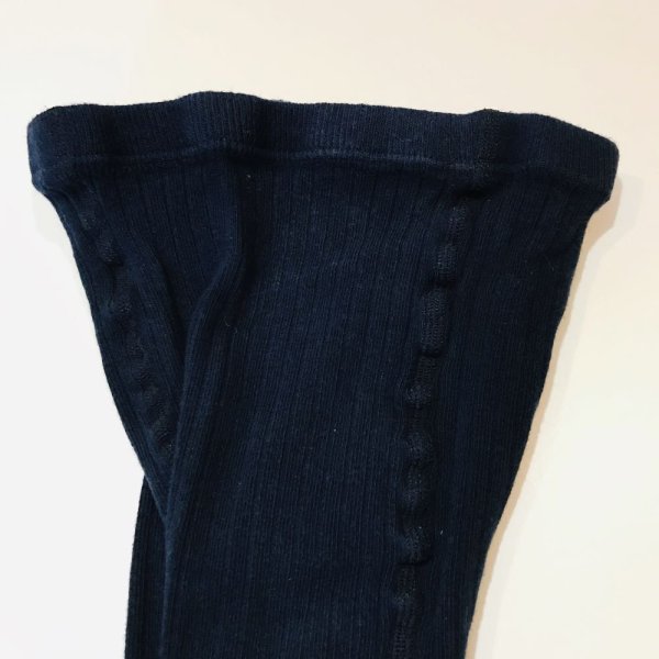 画像2: SUIS MOI... リブタイツ (WOMENS)／NAVY (2)