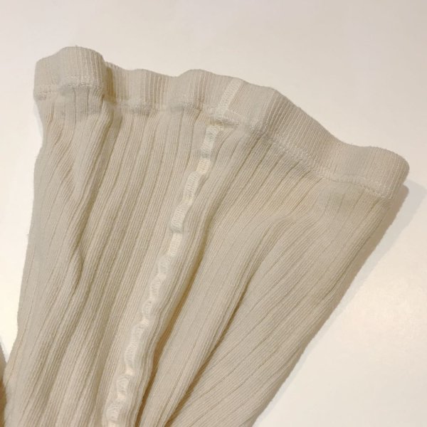 画像2: SUIS MOI... ２トーンタイツ (WOMENS)／ECRU-BLACK (2)