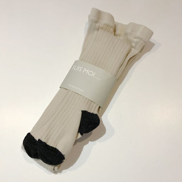 画像4: SUIS MOI... ２トーンタイツ (WOMENS)／ECRU-BLACK (4)