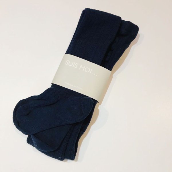 画像4: SUIS MOI... リブタイツ (WOMENS)／NAVY (4)