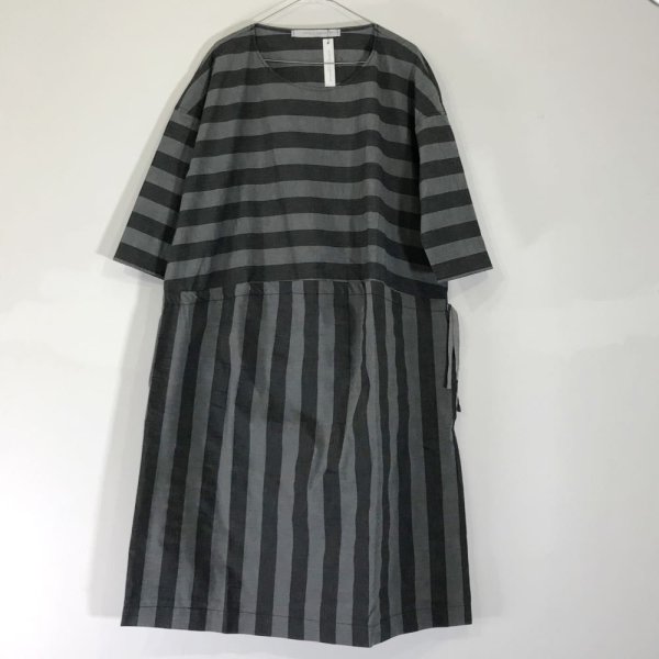 画像4: album di famiglia #31_90 LONG STRIPED DRESS(S/Mのみ) (4)