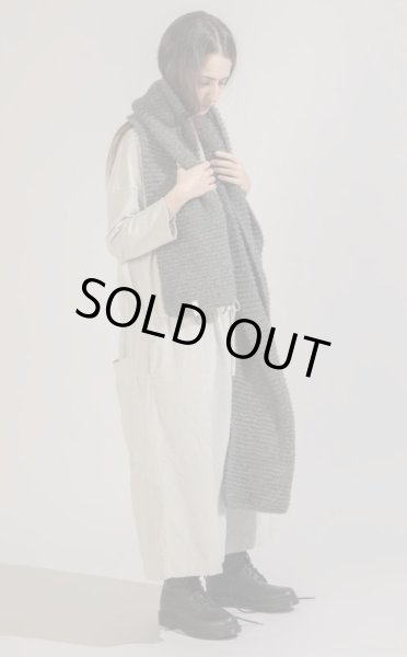 画像8: album di famiglia LIMITED ＃94_46  アルパカ混・ロングスカーフ　／　ANTHRACITE (8)