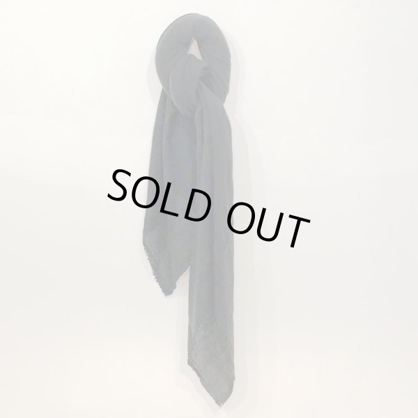 画像6: a.b (apuntob) カシミア・ストール（ラージサイズ） ／ 411 ブルーXブラウン (6)