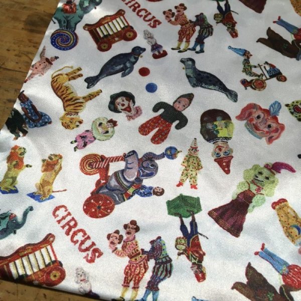 画像2: ナタリーレテ　サテンポーチ　CIRCUS (2)