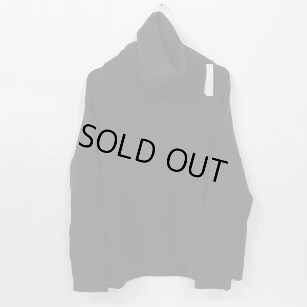 画像2: album di famiglia U1905  ユニセックス・タートルネックプルオーバー　／　BLACK (2)