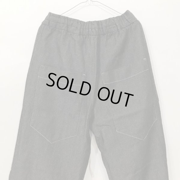 画像6: album di famiglia LIMITED ＃U2377  リネン/ウール混・トラウザース　／BLACK (Mのみ)  (6)