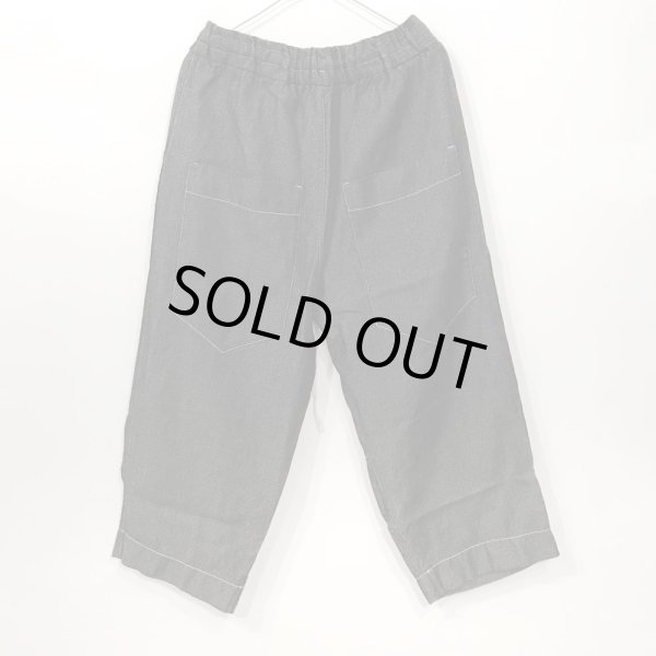 画像7: album di famiglia LIMITED ＃U2377  リネン/ウール混・トラウザース　／BLACK (Mのみ)  (7)