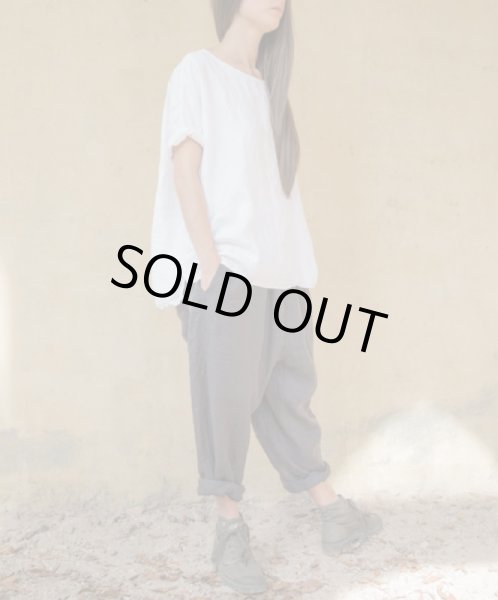 画像6: album di famiglia U2381  リネン ユニセックス・ボトムス (Mサイズのみ) (6)