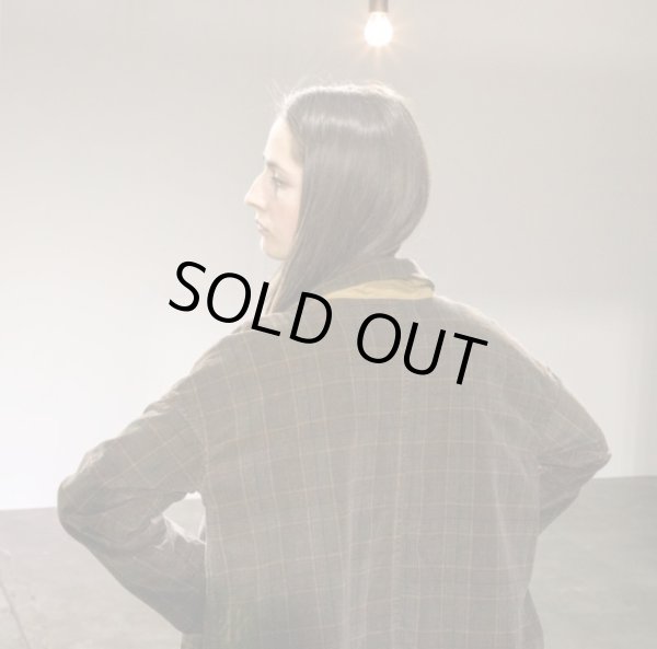 画像4: U4528 TARTAN VELVET LONG COAT -COOKIE- (4)