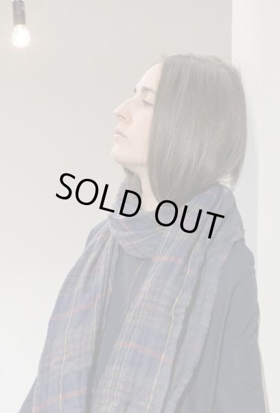 画像5: #94_59 TARTAN WS SCARF カシミア100% -NAVY- (5)