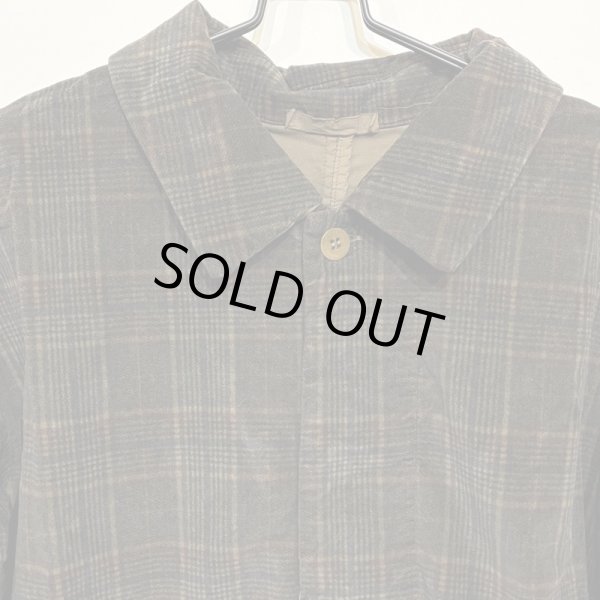 画像7: U4528 TARTAN VELVET LONG COAT -COOKIE- (7)