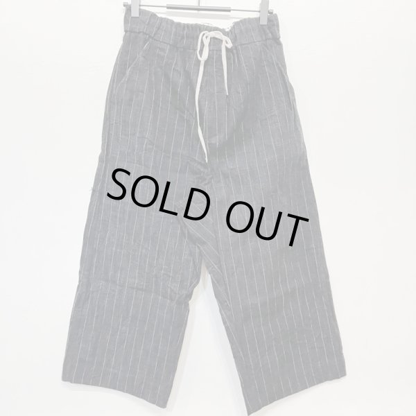 画像4: #23_234 PINSTRIPED W&S TROUSERS -BLACK- (Mのみ) (4)