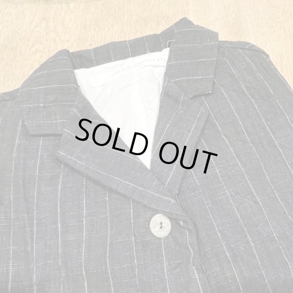 画像5: #4255 PINSTRIPED LOOSE BLAZER -BLACK- (5)