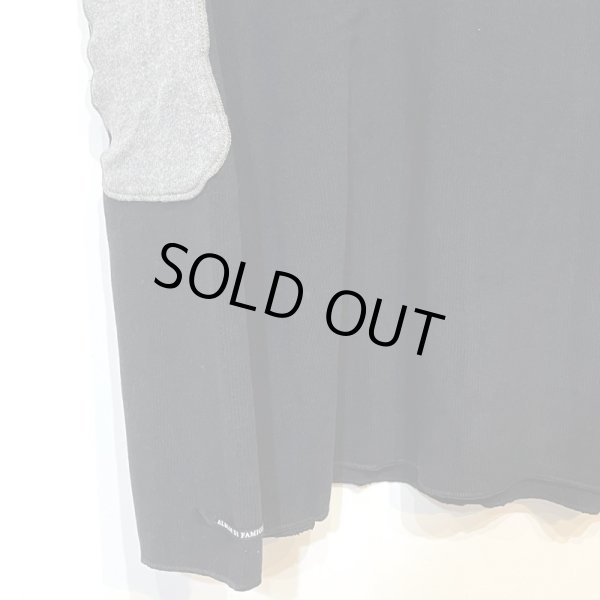 画像7: 40_196 PATCHED V NECK JP -BLACK-(S/S~Mのみ) (7)