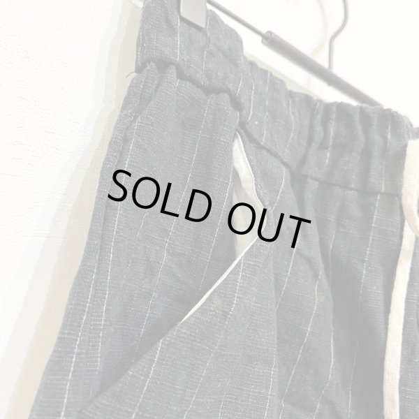 画像6: #23_234 PINSTRIPED W&S TROUSERS -BLACK- (Mのみ) (6)