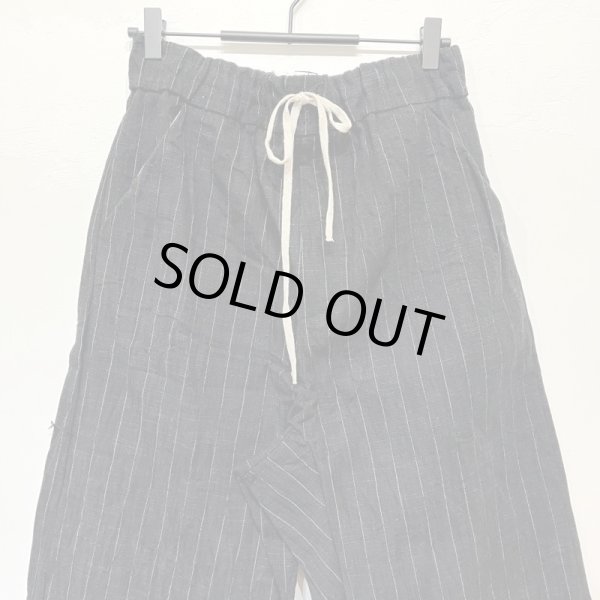 画像7: #23_234 PINSTRIPED W&S TROUSERS -BLACK- (Mのみ) (7)