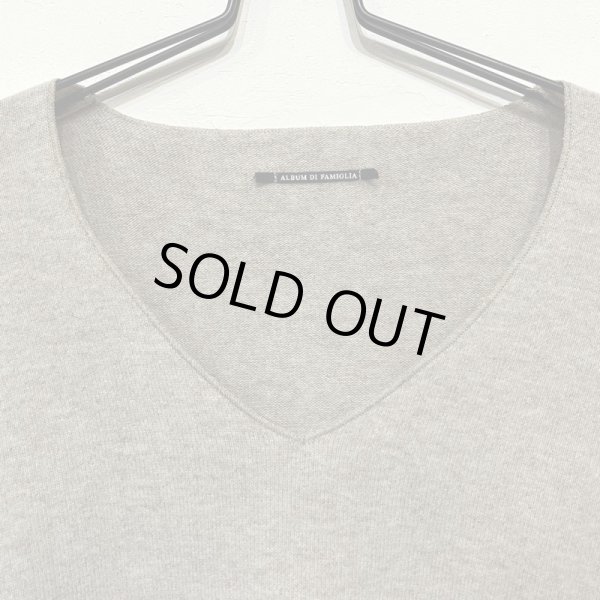 画像2: 40_196 PATCHED V NECK JP -BEIGE-(Sのみ) (2)