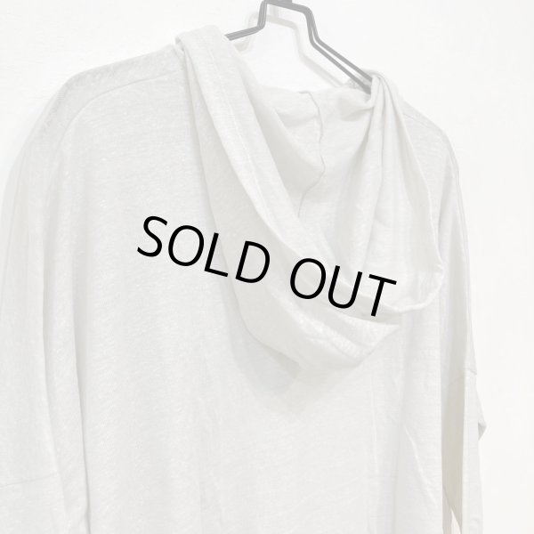 画像5: 41_173 HOODED LINEN CARDIGAN / MILK (5)