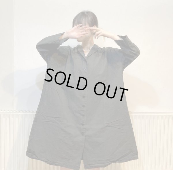 画像2: 31_180 TAILORED COLLAR DRESS CC / CHARCOAL (Lサイズのみ) (2)