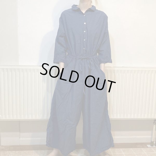 画像2: 6097 COLLAR JUMPSUIT TC / NAVY (Lサイズのみ) (2)