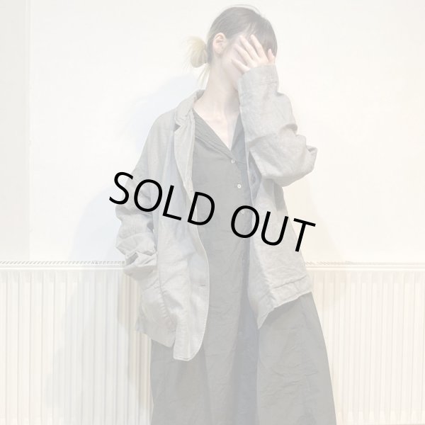 画像4: 31_175 TAILORED COLLAR DRESS TC / MOSS (4)