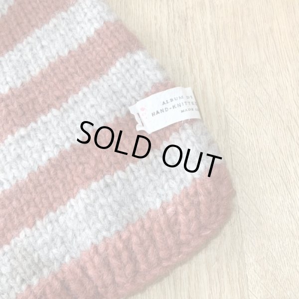 画像5: #94_64 HK STRIPED SCARF / RED-GREY (5)