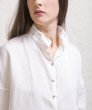 画像4: ALBUM #12_131 SILK SHORT COLLAR SHIRT - MILK - / LIMITED (4)