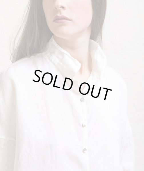 画像4: ALBUM #12_131 SILK SHORT COLLAR SHIRT - MILK - / LIMITED (Mサイズのみ)   (4)